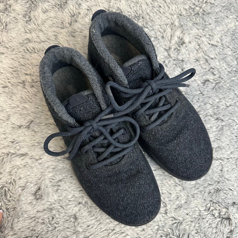 Allbirds Tree Topper High Top Navy Blue Sneakers Size 9 Lightweight Sustainable - Picture 4 of 9